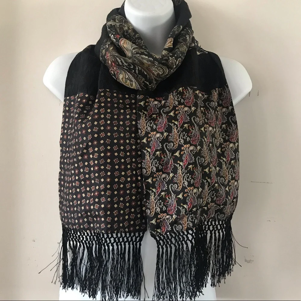 Jacqueline Ferrar Reversible Silk Scarf